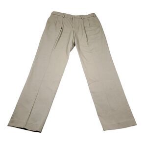 Bill's Khakis Original Twill M2P Classic Fit Pleated USA Men's Size 38 x 36 Tan